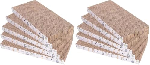 10 Packs cat Scratcher Toys Reversible Scratching Post Board by Engelalike