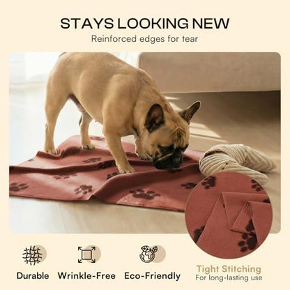 LINENLUX Fleece Dog Blankets 6-Pack, Soft Stretchy - Image 3