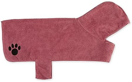 Bone Dry Pet Robe Collection Embroidered Absorbent Microfiber Bath Robe - Image 3