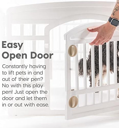 IRIS USA 8-Panel Dog Playpen, Pet Enclosure - Image 3