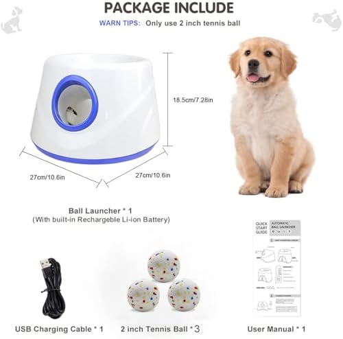 Automatic Dog Ball Launcher, Upgraded Dog Ball Throw Launcher, Adjustable - Image 3