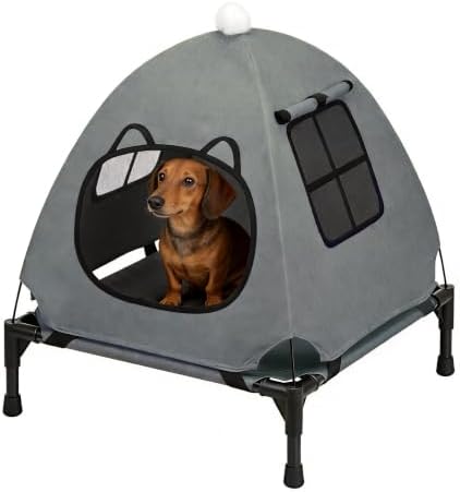 Anti-Anxiety Open Elevated Pet Hammock Bed Tent House by Nockovi