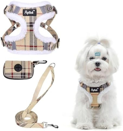 PUPTECK Dog Harness and Leash Set Small Sized, Step in No Pull Adjustable Puppy by PUPTECK