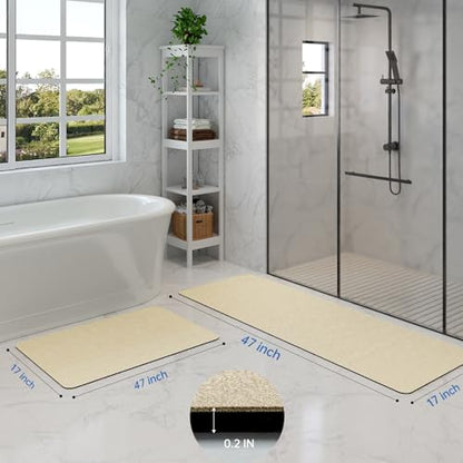 Bathroom Mat Rugs Sets 2 Piece Stone Bath Mats - Image 2