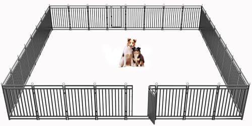 Thickened Outdoor Dog Fence, 32 Panels by Petorldog