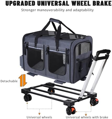 Cat Carrier for 2 Cats, Cat Carrier - Image 6