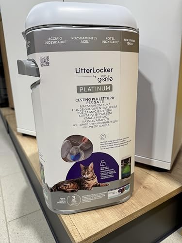 Litter Genie Platinum Cat Litter Disposal Bin. Odour Control. Durable Stainless - Image 2