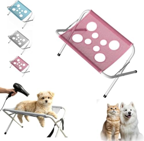 Pet Grooming Bath Stand Foldable Cat Dog Grooming Stool Mesh Bathing Station by Unknown