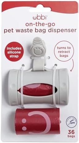 Ubbi Retractable Dog Poop Bag Holder & Dispenser - Image 3
