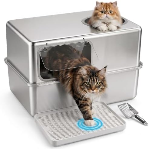 Stainless Steel Litter Box by TIUUBT