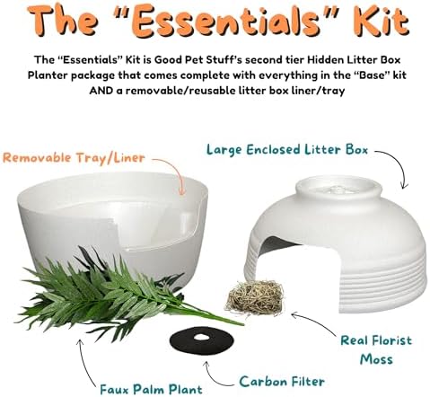 Good Pet Stuff Original Hidden Litter Box Planter, Decorative Cat Litter - Image 6