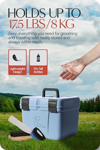 HORZE Smart Grooming Box for Horses, Removable Tray, Non-Slip Step Stool - Image 5