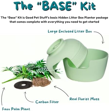 Good Pet Stuff Original Hidden Litter Box Planter, Decorative Cat Litter - Image 6