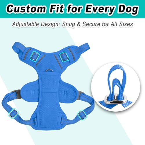 BARKBAY Dog Harness for Small Sized Dog No Pull Mesh 2 Clips Dog Vest - Image 6