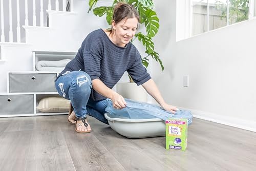 30 Count Fresh Kitty Litter Box Liners Super Thick, Easy Clean Up Jumbo Scented - Image 5