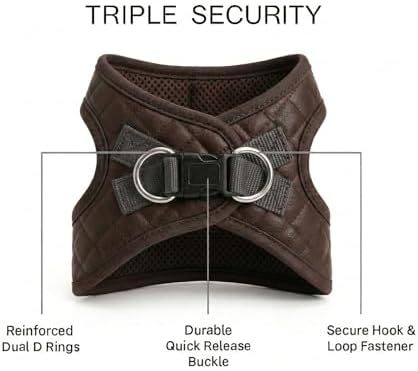 Step in Dog Harness, Lightweight Breathable Mesh Soft Padded Pet Vest, Vegan - Image 2