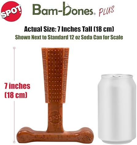 SPOT Bam-Bones Plus T-Bone Dog Chew, 60-90 lb Heavy Chewers - Image 4