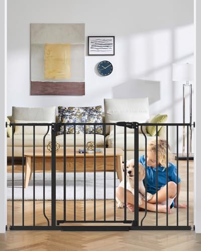 29"-51" Extra Wide Baby Gate, No Drilling Auto Close Dog Gate by Cideny