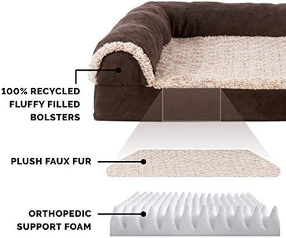 FurHaven Orthopedic Dog Bed & goDog Toy - Image 3