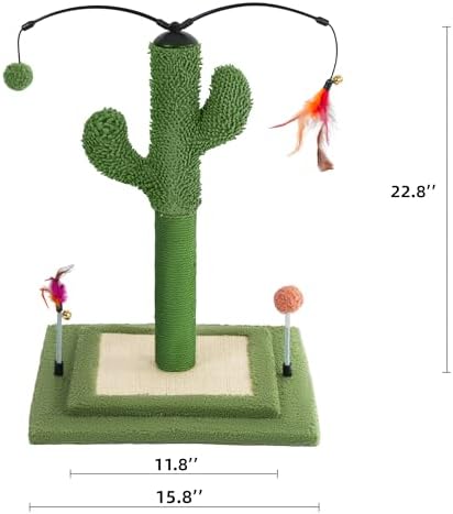 YUNIQUE Cactus Cat Scratching Post - Image 2