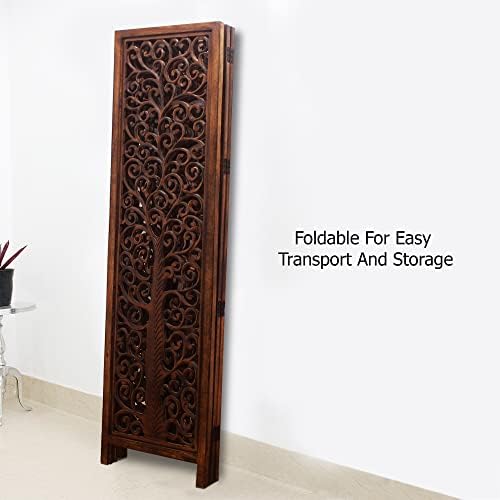 COTTON CRAFT Room Divider Wood Screen - Image 7