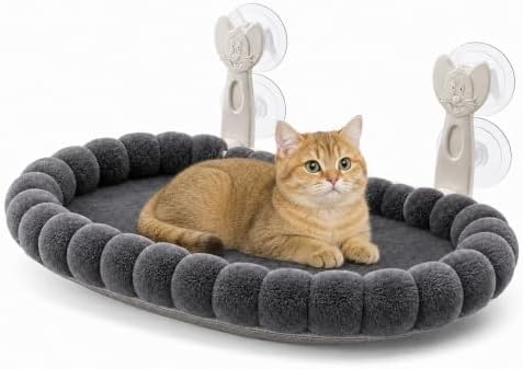 Cat Window Perch for Indoor Cloud Perch，Gray by Demcert