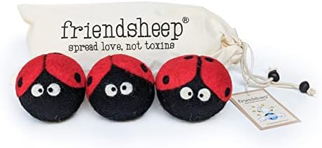 Friendsheep Wool Dryer Balls, Organic Reusable Fabric Softener Alternative by Friendsheep