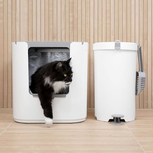 Modkat XL Cat Litter Box, Top or Front-Entry, Scoop & Filters - Image 4