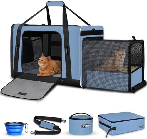 Petskd Side Expandable Extra Large Cat Carrier by Petskd