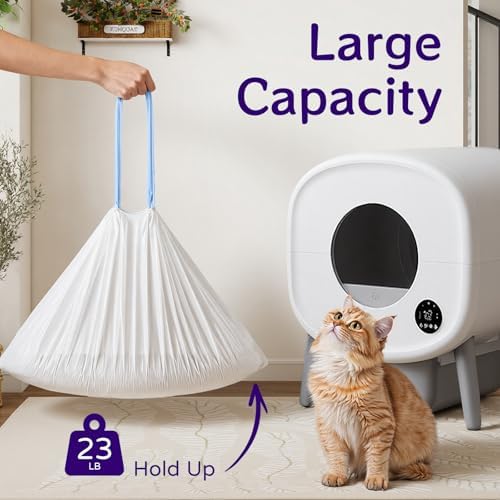80 Count 26" x 11.8" Automatic Cat Litter Box Bags Compatible - Image 5