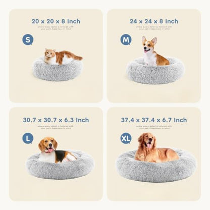 DUMOS 30.7 Inch Large Donut Dog Bed - Image 5