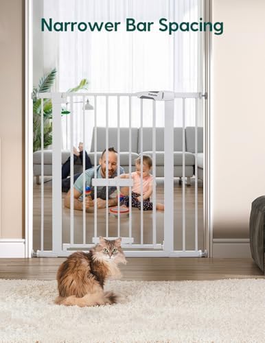 Babelio 36" Tall Pet Gate with Cat Door, CatPrivilege II - Image 5