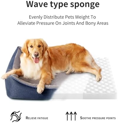 Tidore Orthopedic Dog Beds for Medium Dogs, Durable Egg Crate Foam Sofa Dog Bed - Image 5