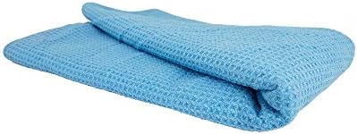 Chemical Guys MIC701 Waffle Weave Glass and Window Microfiber Towel, Light Blue by ChemicalGuys