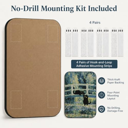 Cat Wall Scratcher, Art Cat Scratching Board - Image 4