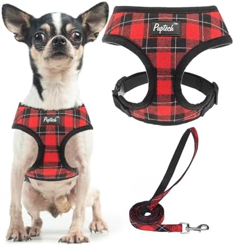 PUPTECK Small Dog Harness and Leash Set No Pull by PUPTECK