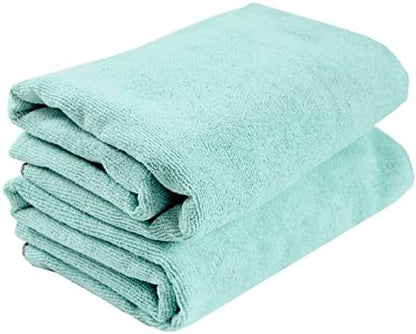 Ritz Embroidered Microfiber Pet Towel, Paw Spa Blue, 2 Towel Set by RITZ