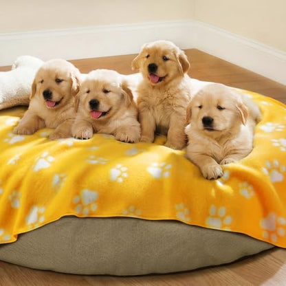 LINENLUX Fleece Dog Blankets 6-Pack, Soft Stretchy - Image 5