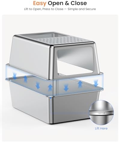 Stainless Steel Cat Litter Box - Image 3
