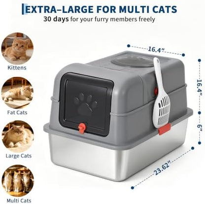 Fully Enclosed Dog Proof Litter Box - Image 2