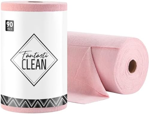 Fantasticlean Microfiber Cleaning Cloth Roll- 90 Sheets by Fantasticlean