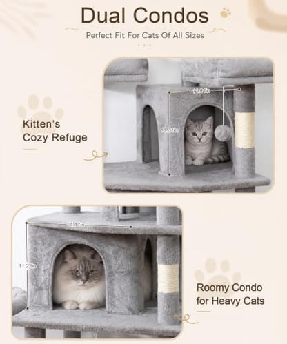 Cat Tower, 71 Inch Heavy Duty Cat Tree - Image 6