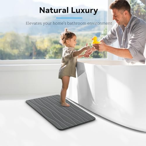 Bath Stone Mat, Fast-Absorbing, and Non-Slip Bathroom Mat, Inspired - Image 3