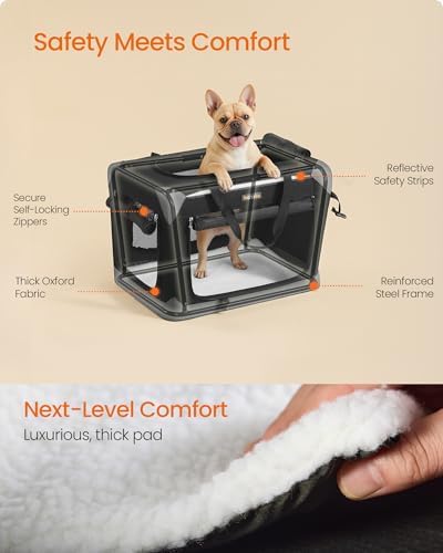 Feandrea Collapsible Dog Crate, Portable Pet Travel Crate, 24 Inches - Image 5