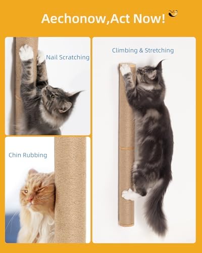 Aechonow 68" Wall Mounted Cat Scratcher - Image 5