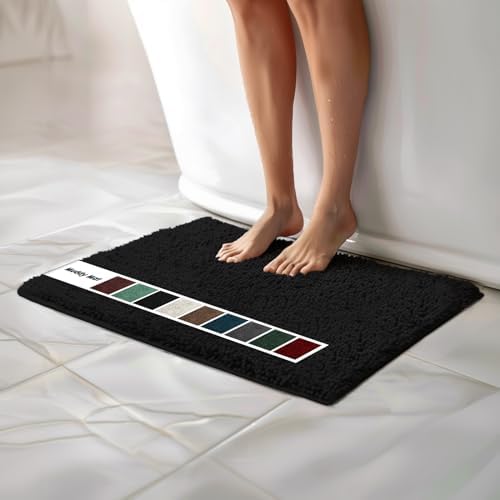 Muddy Mat Chenille Bathroom Rugs Quick Dry Microfiber Mats Non Slip Washable by MuddyMat%C2%AE