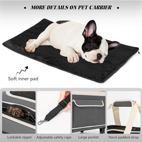 PETSFIT Large Pet Carrier with Wheels Designed - Image 6