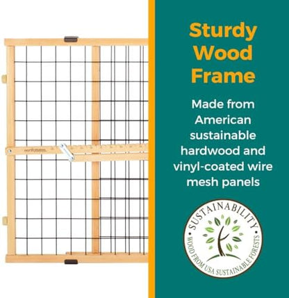 MYPET Wire Mesh Dog Gate: 26.5"-42" Wide Pressure Mounted - Image 7