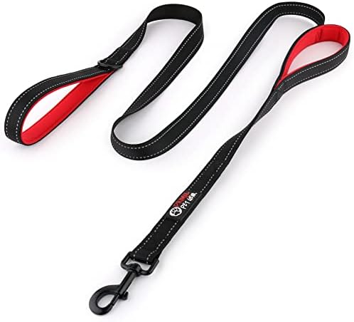 Primal Pet Gear Dog Leash 6ft Long, Traffic Padded Two Handle, Heavy Duty by PrimalPetGear