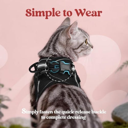 rabbitgoo Cat Harness and Leash Set, Step-in Soft Vest - Image 4